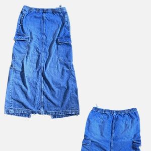 Zara Cargo Midi Skirt